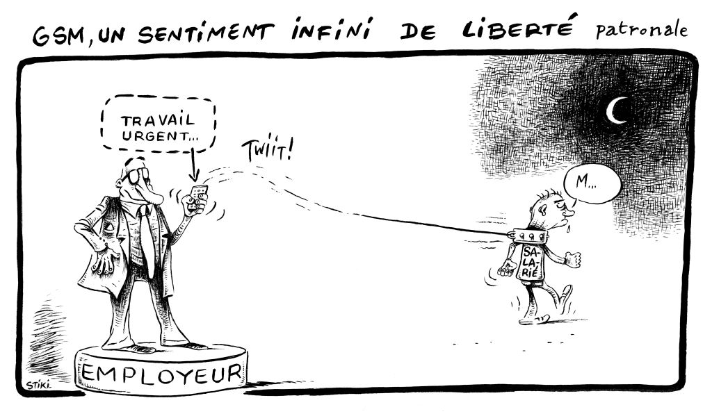 Dessin Stiki « Sentiment de liberté patronale »