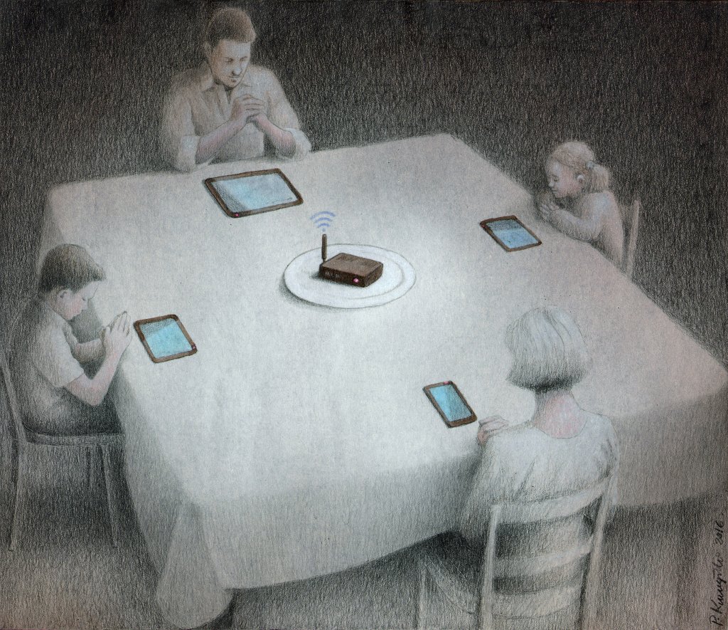 dinner - dessin Pawel Kuczynski