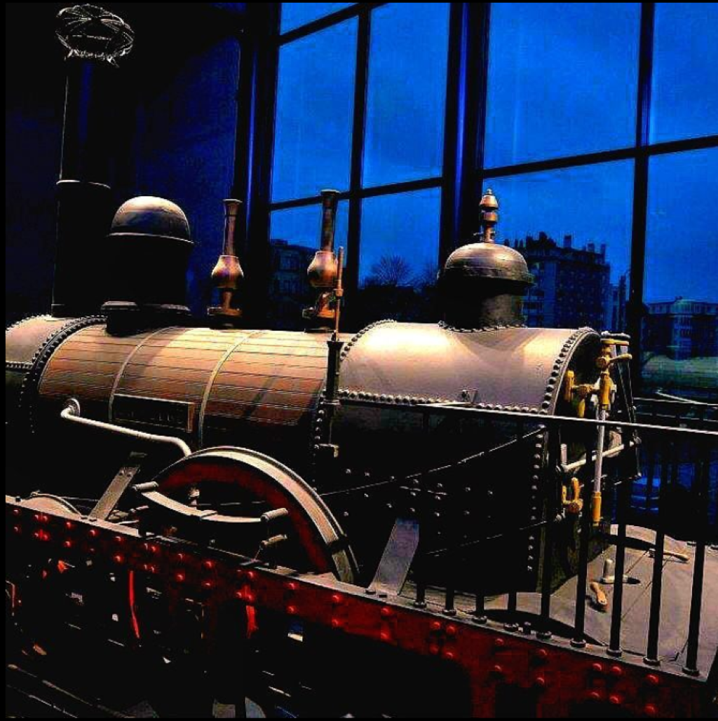 Réplique en bois de la première locomotive de construction belge, Le Belge, qui sort des chantiers de John Cockerill à Seraing le 30 décembre 1835. (Photo Train World)