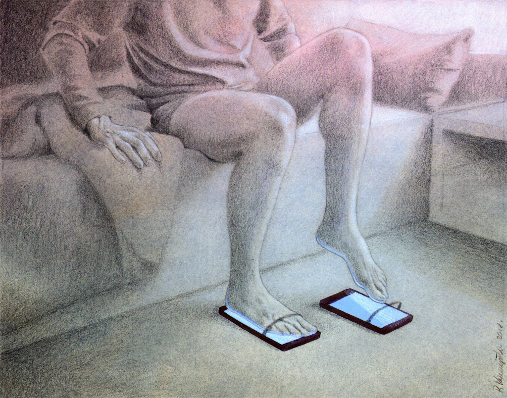 Dessin Pawel Slippers (pantoufles smartphones)