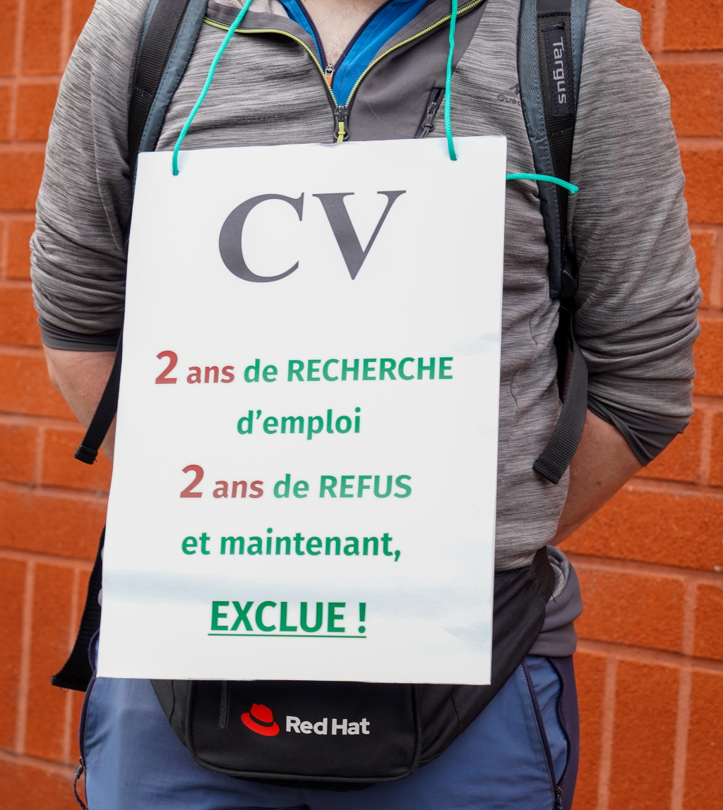 L’action du 10 juin des Travailleurs sans emploi de la CSC demandait « Où sont les emplois ? ».