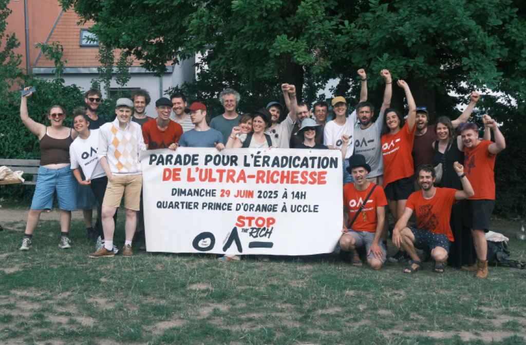 Légende. Le Collectif Stop The Rich, organisateur de la Parade pour l’éradication de l’extrême richesse, compte poursuivre dans la voie démarrée le 29 juin 2025. (Photo : Collectif Stop The Rich)