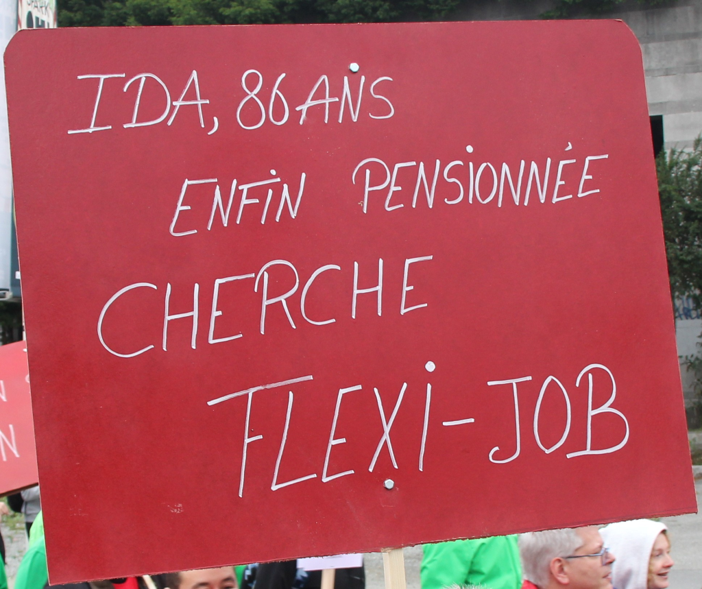 Le succès des flexi-jobs auprès des personnes retraitées qui interpelle quant à leurs conditions de vie.